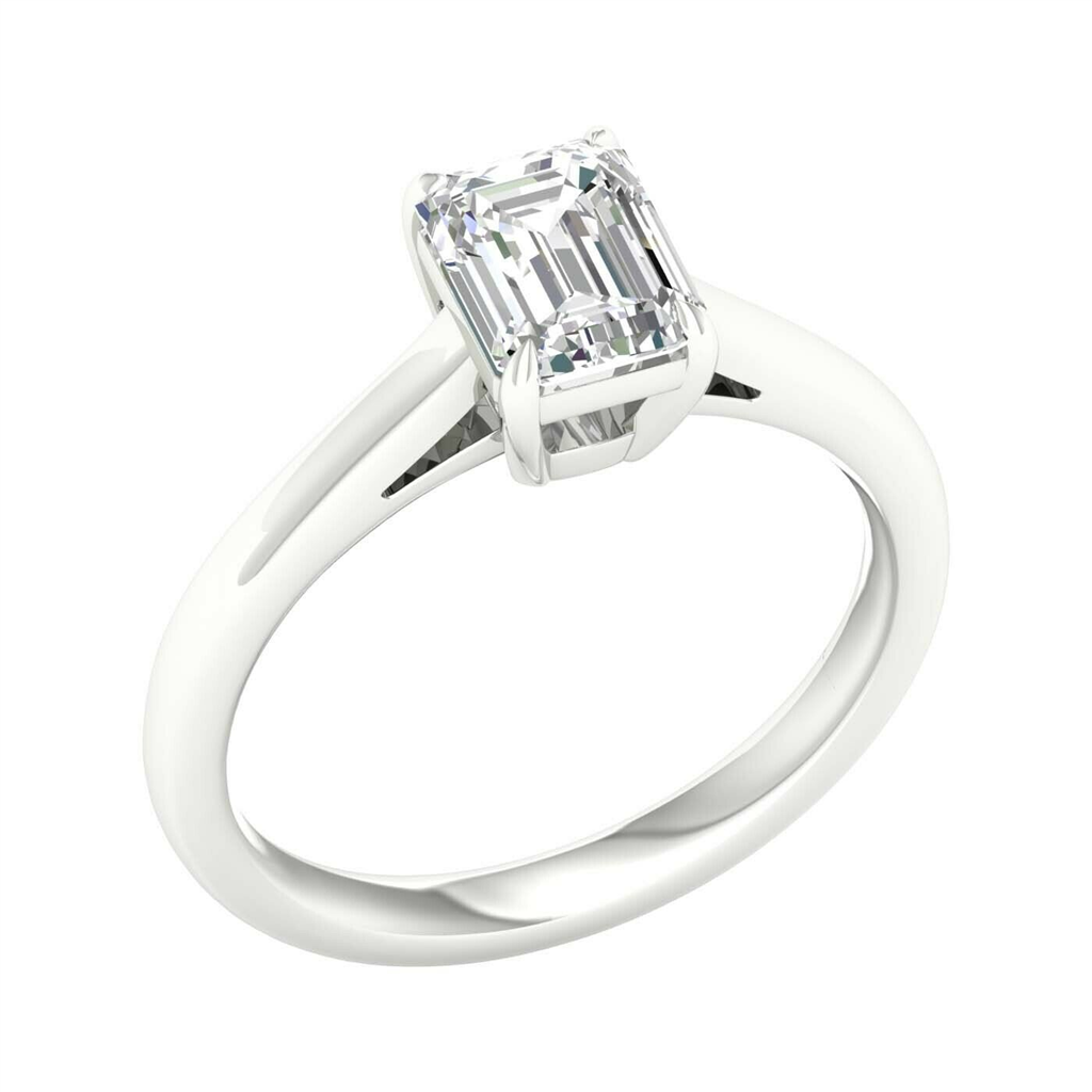 Revelation Lab Grown 1.25 CT Emerald Cut Diamond Engagement Ring