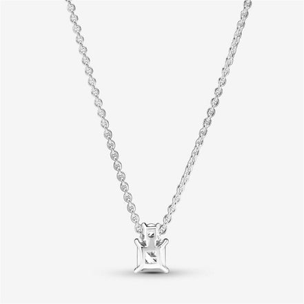 Pandora Timeless Sparkling Collier Round & Square Pendant Necklace