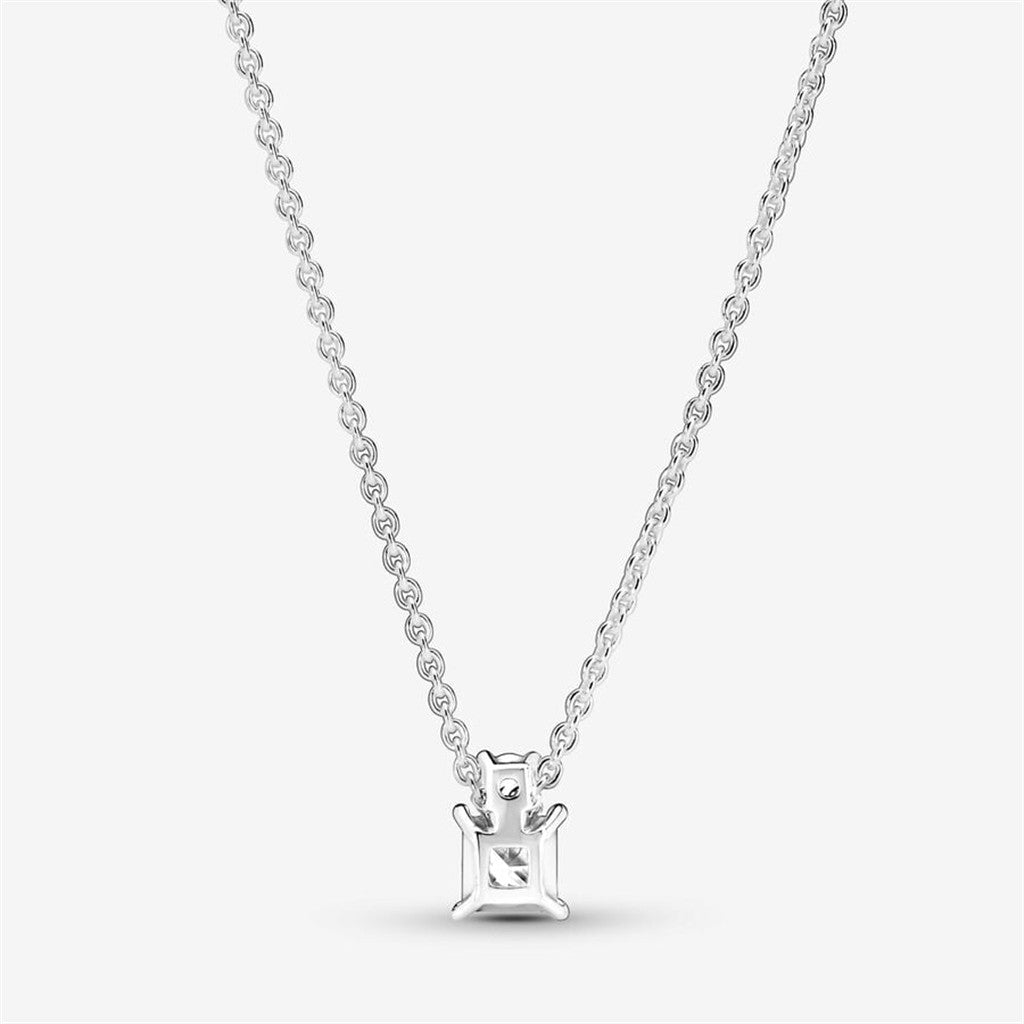 Pandora Timeless Sparkling Collier Round & Square Pendant Necklace