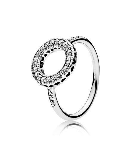 Pandora Sparkling Halo Ring Size 52