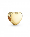 14K Gold Plated Engravable Heart Charm