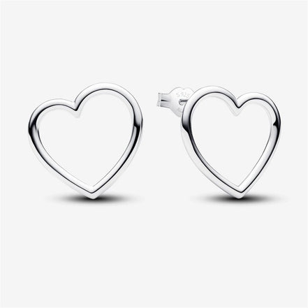 Pandora Moments Front-Facing Heart Stud Earrings