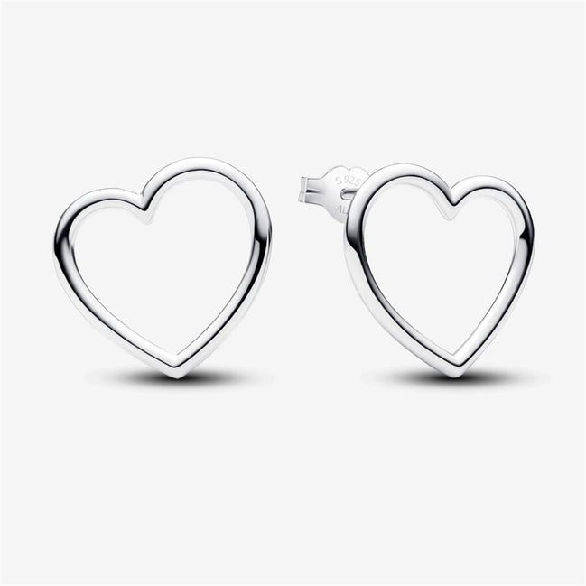 Pandora Moments Front-Facing Heart Stud Earrings