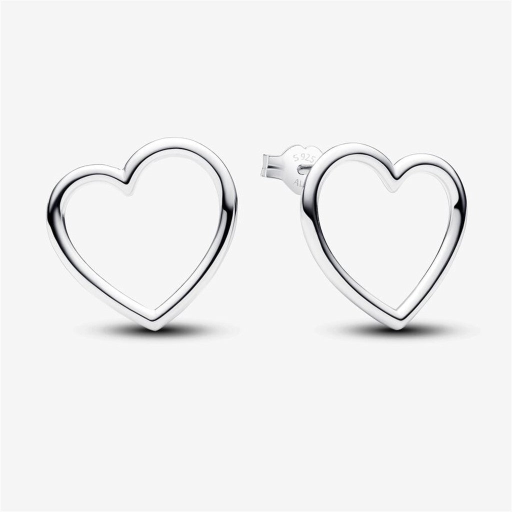 Pandora Moments Front-Facing Heart Stud Earrings
