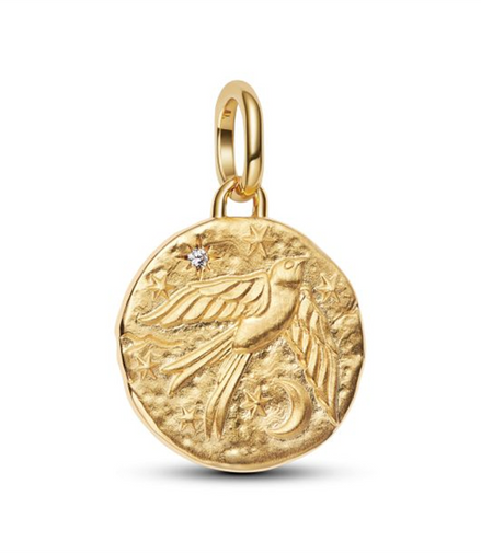 Pandora ME Swallow Gold-Plated Medallion Charm
