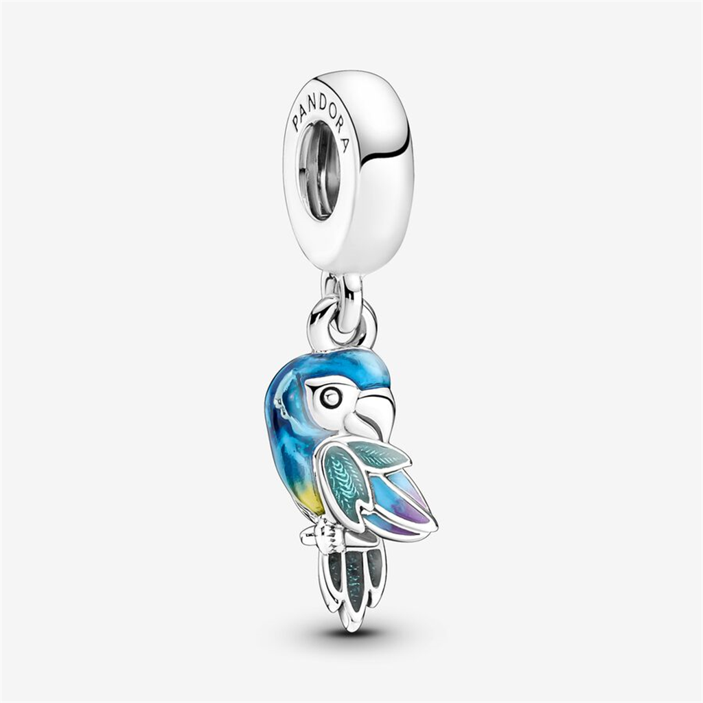 Pandora Moments Jungle Paradise Parrot Dangle Charm