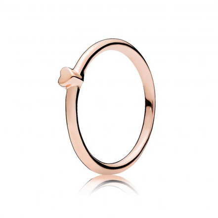 Pandora Moments Rose Puzzle Heart Ring Size 5