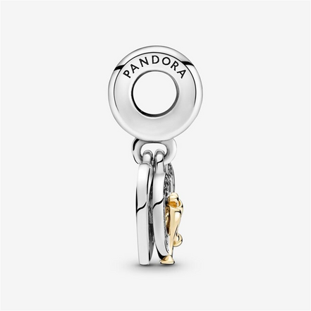 Pandora Moments Two-Tone Happy Anniversary Dangle Charm