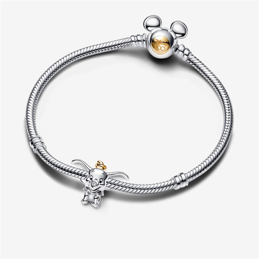 Pandora Disney 100th Anniversary 14K Gold And Lab Grown Diamond Dumbo  Charm