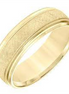 Men's 14k Yellow Gold Engraved Milgrain Wedding Band