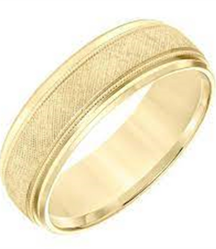 Men's 14k Yellow Gold Wedding Band Size 10