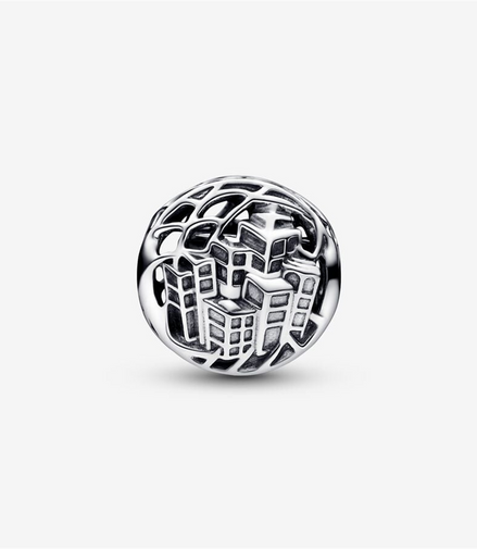 Pandora Marvel Spider-Man Soaring City Charm