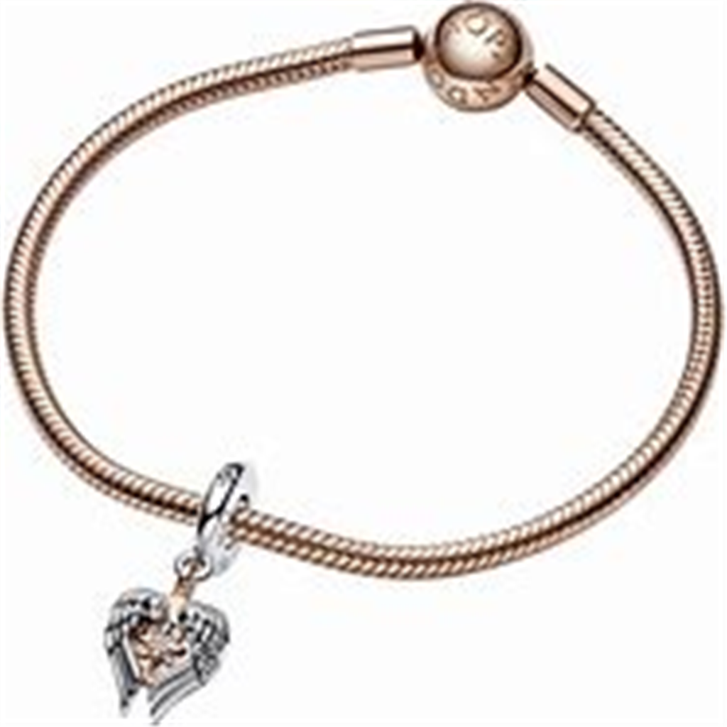 Pandora Moments Celestial Compass Angel Wings Dangle Charm