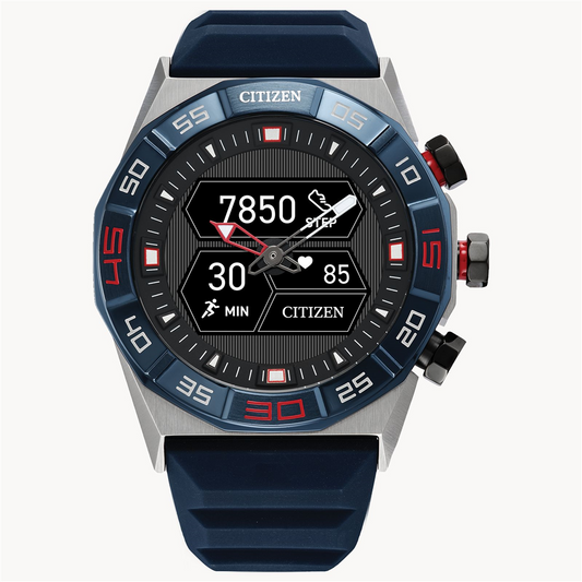 Citizen Gen-2 Sport CZ Smart Hybrid Blue Silicone Strap Watch