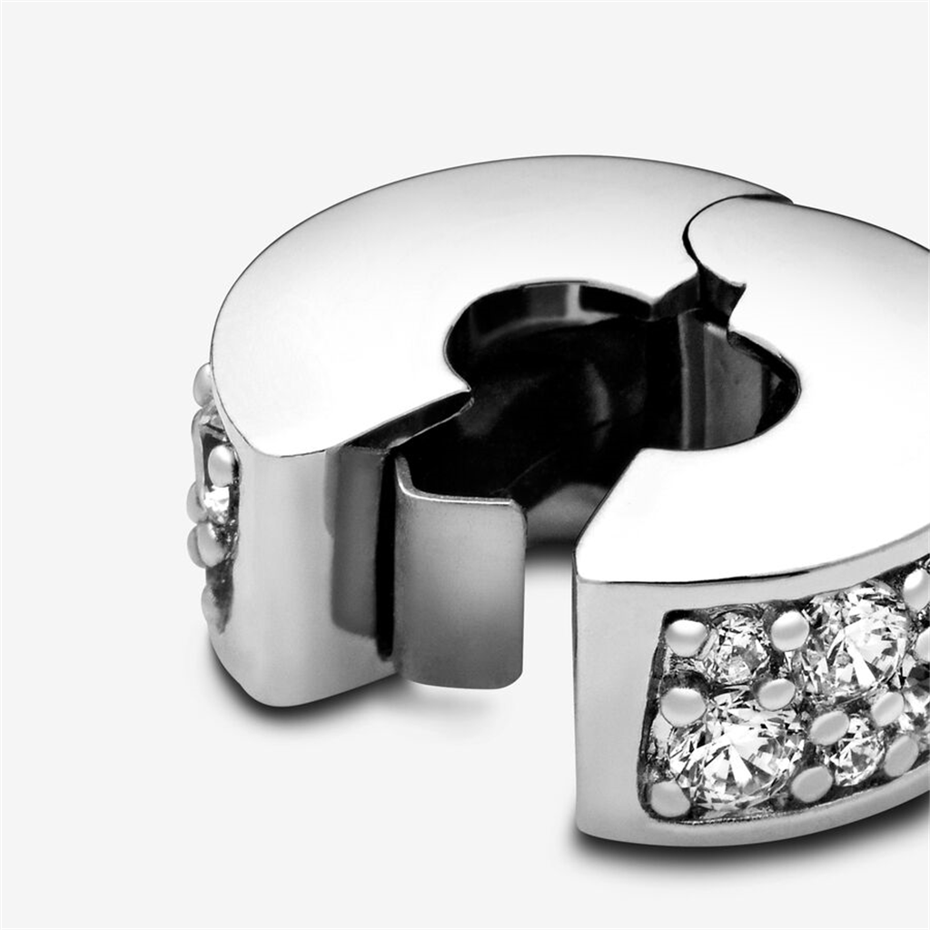 Pandora Moments Clear Pavé Clip Charm
