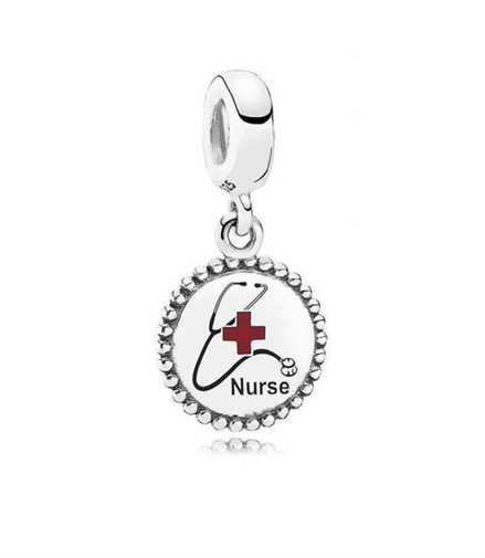 Pandora Nurse Stethoscope Beaded Dangle Charm