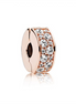 Pandora Moments Rose Clear Pavé Clip Charm