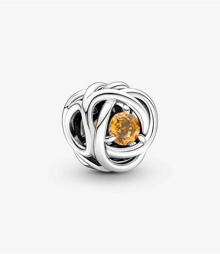 Pandora Moments November Honey Eternity Circle Charm