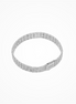Desmos Rhodium Plated Infinity 4 Row Bracelet 7"
