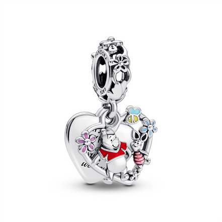 Pandora Disney Winnie the Pooh & Piglet Double Dangle Charm