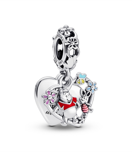 Pandora Disney Winnie the Pooh & Piglet Double Dangle Charm