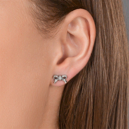 Pandora Moments Sparkling Bow Stud Earrings