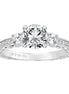 Artcarved 14K White Gold Diamond Semi-mount Ring Size 6.5