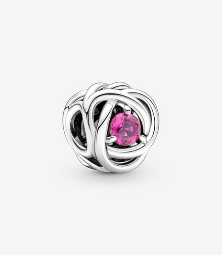 Pandora Moments October Pink Eternity Circle Charm