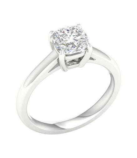 Revelation14K Gold 1.23 CT Cushion Shape Lab Grown Diamond Engagement Ring