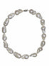 14K White Gold "AAA" Baroque Pearl Necklace