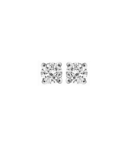 14K White Gold .90 CT Diamond Stud Earrings