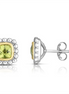 Peridot Popcorn Post Earring