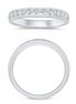 14K White Gold 0.5 CT Channel Set Diamond Wedding Band