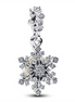 Pandora Opalescent Snowflake Double Dangle Charm