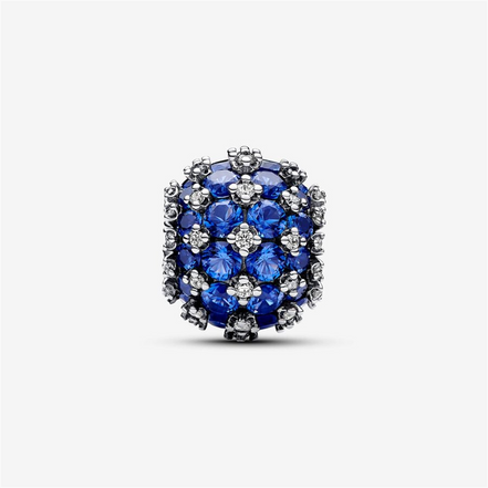 Pandora Moments Sparkling Pavé Round Blue Charm