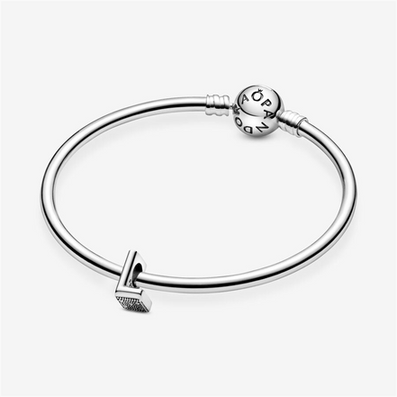 Pandora Moments Letter L Silver Charm