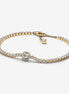Pandora Timeless Sparkling Halo Tennis Bracelet Size 18