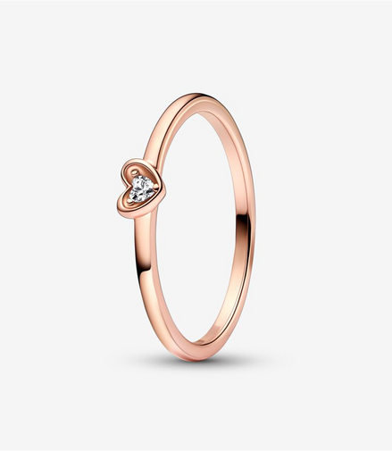 Pandora Moments Radiant Heart Ring Size 7.5