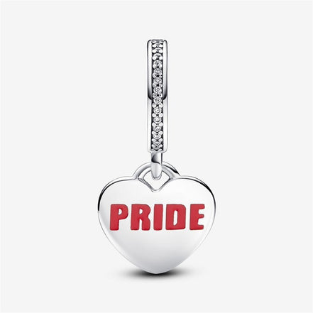 Pandora Moments Pride Rainbow Heart Dangle Charm
