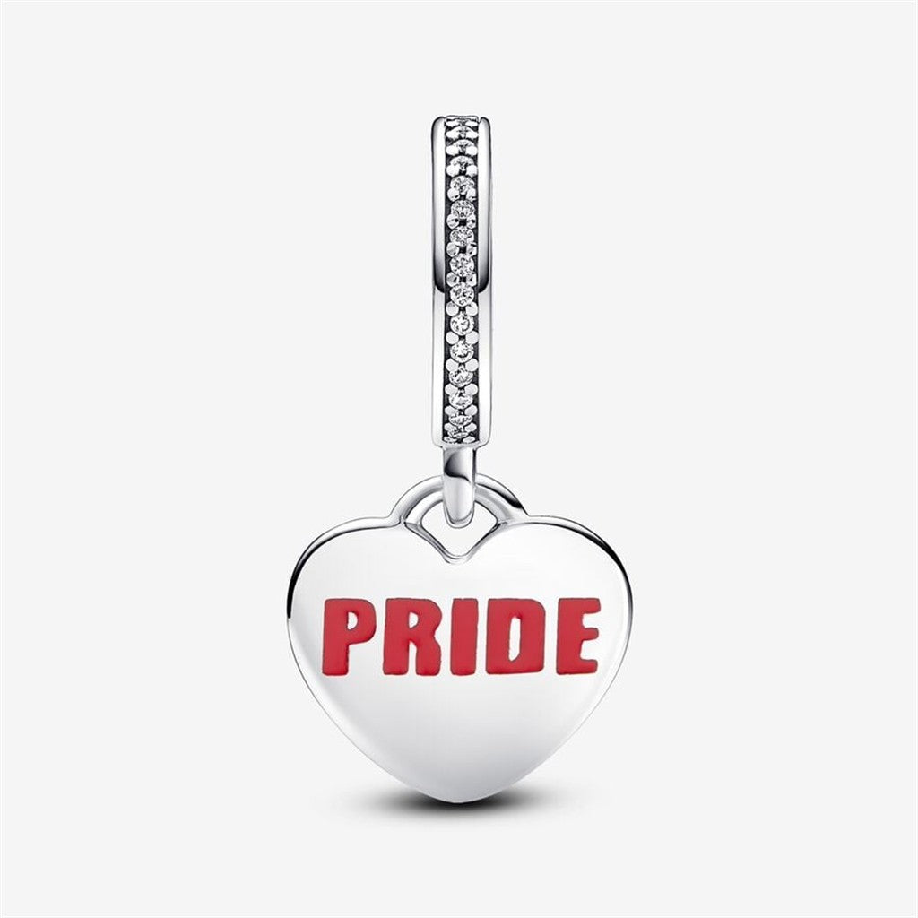 Pandora Moments Pride Rainbow Heart Dangle Charm