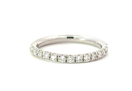 14K White Gold .34 CT Diamond Wedding Band