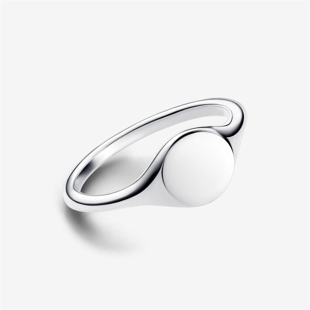 Pandora Moments Engravable Signet Ring Size 5