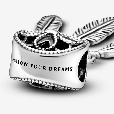 Pandora Moments "Follow Your Dreams" Spiritual Dreamcatcher Charm