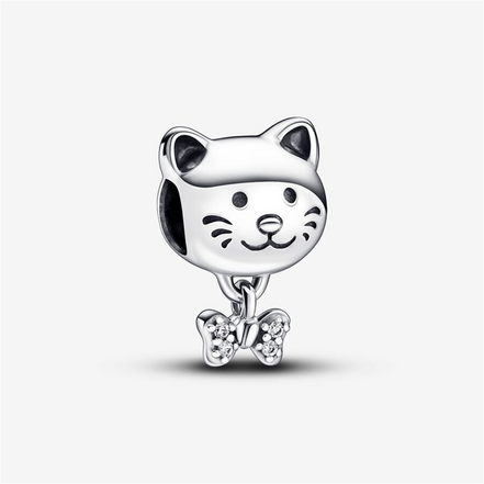 Pandora Moments Pet Cat And Bow Charm