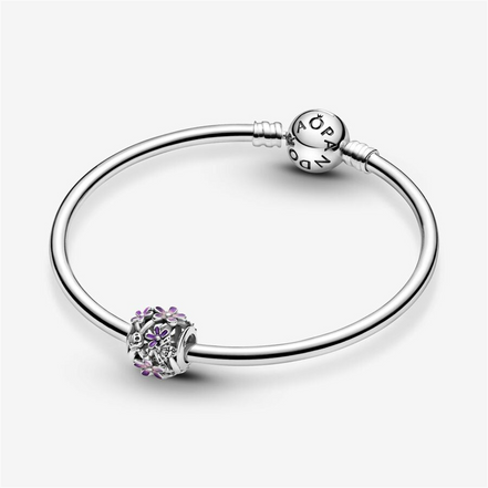 Pandora Moments Openwork Purple Daisy Charm