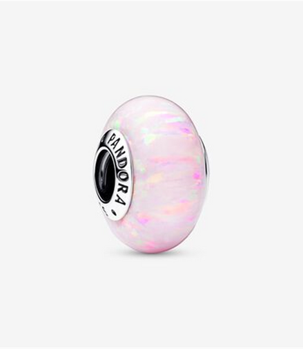 Pandora Moments Opalescent Pink Murano Charm