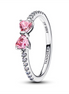 Pandora Moments Sparkling Pink Bow Ring Size 7.5
