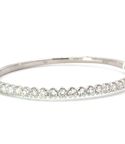 14K Gold And 3.07 CTW Diamond Bangle Bracelet