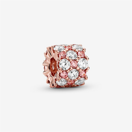 Pandora Timeless Pink And Clear Sparkle Charm
