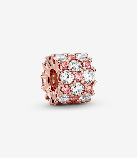 Pandora Timeless Pink And Clear Sparkle Charm